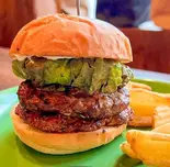 ダブルバーガー【ポテト付きのセット】(THE GRABBER hamburger pub)