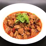 牛バラの四川風煮込み（聚楽飯店）