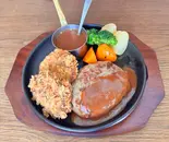 【ビーフコンビ!】ビフカツ&ハンバーグ(ハンバーグレストランBOSTON四天王寺店)