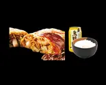 ぶたロールランチ2200円→18000でお得（お好み焼・焼きそば えん 天王寺店）