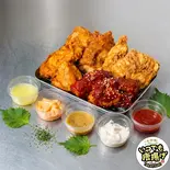骨無し 韓国チキンバー ⑤本入り ザクザク食感がたまらない（デカ盛り唐揚げ専門 いつでも唐揚げ 心斎橋店 京さか亭）