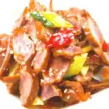 キュウリと砂肝の和え物(けいぐん飯店)