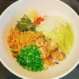 まぜそば Mixed Soba 大盛り(麺300g)（ヌードルボールマゼ NOODLE BOWL MAZE）
