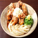 (冷)みぞれ山盛りザンギうどん（ザンギとうどんの専門店 一久 狸小路本店）
