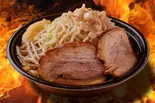 ②すぎ田特製 これが噂の【辛口】豚ラーメン 二郎インスパイア系 Hot Taste Sugita Special Pork Ramen（豚ラーメン すぎ田 西小山店）