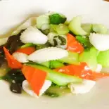 イカとチンゲン菜炒め(けいぐん飯店)