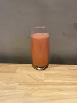 イチゴミルクスムージー スキンケア効果（人と地球に優しいカフェ はぐくみ）