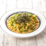 ⑮納豆とオクラのネバとろパスタ（ゆであげ生パスタ もちの木パスタ 三鷹店）