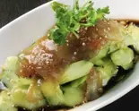 クラゲと胡瓜の和え(黄瓜拌蜇头)（逸品火鍋 四季海岸）