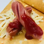 チーズWソーセージくれーぷ（くれーぷくれーぷ）