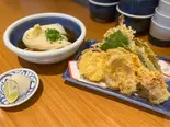 せとうみ天セット※天ぷらのボリュームが人気の東京店限定のメニュー（本格手打もり家東京店）