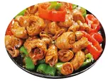豚のモツの鉄板焼き(铁板肥肠)（中華料理 玉仙楼 大塚店）