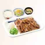 カルビ焼肉定食(味噌汁付)（松屋 反町店）