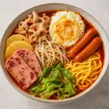 (10) お肉と野菜のほっこり癒やしセット(暖心肉蔬治愈套餐)（にゃんこ麻辣烫住吉店 七福煎餅）