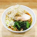 もやし中華そば(薬味葱、ほうれん草、豚叉焼1枚、もやし)（中華そば 昭和軒 大和店）