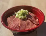 熟成上タンねぎ塩だれ丼+ミニスープ+副菜 Aged beef tongue salted rice bowl + mini soup + side dish（牛とスープの東大門市場 神楽坂店）