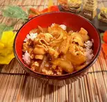 きしめん屋が作るカレー丼(おばんざいときしめん鯱)