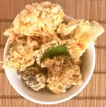きのこ天丼（京うどんの店 夢吟坊 三宿本店）