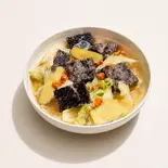ごま油もち米と豚の血（台湾木片弁当）