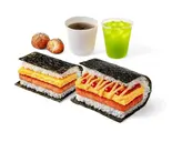 【朝得】モーニングチーズセットB 「Morning Cheese Set B」（ポーたま 博多マルイ店 【沖縄発ポーク卵おにぎり専門店】）