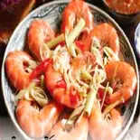 TÔM HẤP 蒸しエビ（ベトナム料理BIEN XANH QUAN）