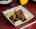 鶏ハラミ ネギ入り(タレ) Grilled Chicken Skirt Steak with Green Onion (Sauce)（麺鶏・宮崎郷土料理 どぎゃん）