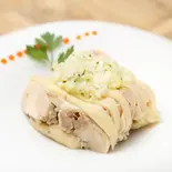 国産蒸し鶏の冷菜(チャイナレストランハイマーレ)