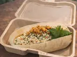挽肉ゴロゴロポテトサラダパン（食酒場Nest広尾）