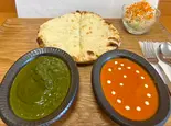 チーズナンWカレー(Cheese Naan W Curry)（ダージリンスパイス浦和店）