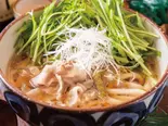 茶美豚と水菜のハリハリうどん・そば(小雀弥 -こがらや- 天満店)