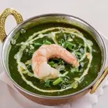 サグプラウンカレー Sag Prawn Curry（BAWARCHI Indian Restaurant川崎店）