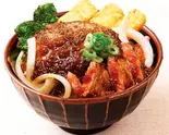 牛ステーキ&和風ハンバーグ丼(リトパ食堂 都島店)