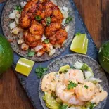 【満足度No.1】TACOS 2Pセット エビアボカド×タンドリーチキン（【タコスと本格スパイスカレーのお店】カフェロード門前仲町店）