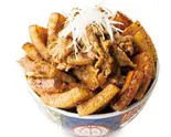 豚バラMIX丼〈肉メガ盛〉Mixed Pork Bowl Mega（豚丼屋TONTON船場センタービル10号館店）