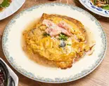 天津丼 Tianjin-style Crab Omelet Rice.（鶴の恩がえし 銀座店）