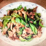 ラム肉とピーマン炒め 大（ゾヒラ ウイグル レストラン）