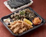 せせり唐揚げ×豚の炭火焼のり弁当（船場満腹弁当）