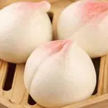 沙县桃馒头(ももまんじゅう)4個（友誼食府 立川店）