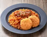 チキンライス&メンチカツ2個 Chicken Rice and Minced Meat Cutlets (2 Pieces)(チキンライス大和屋)