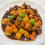 黒酢酢豚:黑醋古老肉（四川中華料理 - 東方紅）