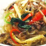 春雨と野菜のかけご飯/Fried potato vermicelli rice(中華料理 龍門)