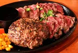 コンボメニュー【馬肉ハンバーグ&ハラミステーキ弁当】(馬肉特急【ウマキチ】都立家政店)