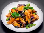 じゃが芋・ナス・ピーマン炒め【地三鮮】(中国東北家郷料理永利 豊洲駅前店(1号店))