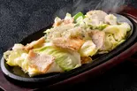 ざく切り塩ねぎ 豚カルビ鉄板焼き（旨辛スタミナ鉄板焼き 天神軒 西新店）