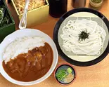 カレーライスとざるうどんセット（うどんウエスト吉塚駅前店）