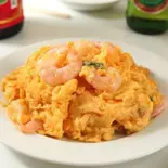 えびと玉子の紹興酒炒め Shrimp and Egg Rice Wine Stir-Fry(中華 芳園)