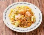 海鮮と香港XO醤レタス入り炒飯（福餃子）