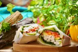 低温調理のしっとりチキンサラダ ホットサンド Low Temperature Cooked Chicken Salad Hot Sandwich（ホットサンドとサンドイッチのお店 サンドウィッチマン 神楽坂）