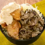 豚唐丼(炭塩焼き)（まんぷく食堂）