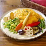 1日分の野菜!オムクリーム(オムライス専門店リトルヤミー)